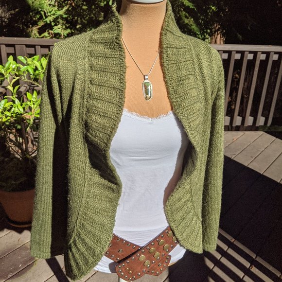 Olive Cardigan Per Una collection Marks & Spencer - Picture 3 of 10